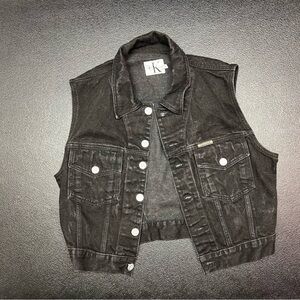 Authentic 90s vintage Calvin Klein Jeans "Basic Jean Vest"